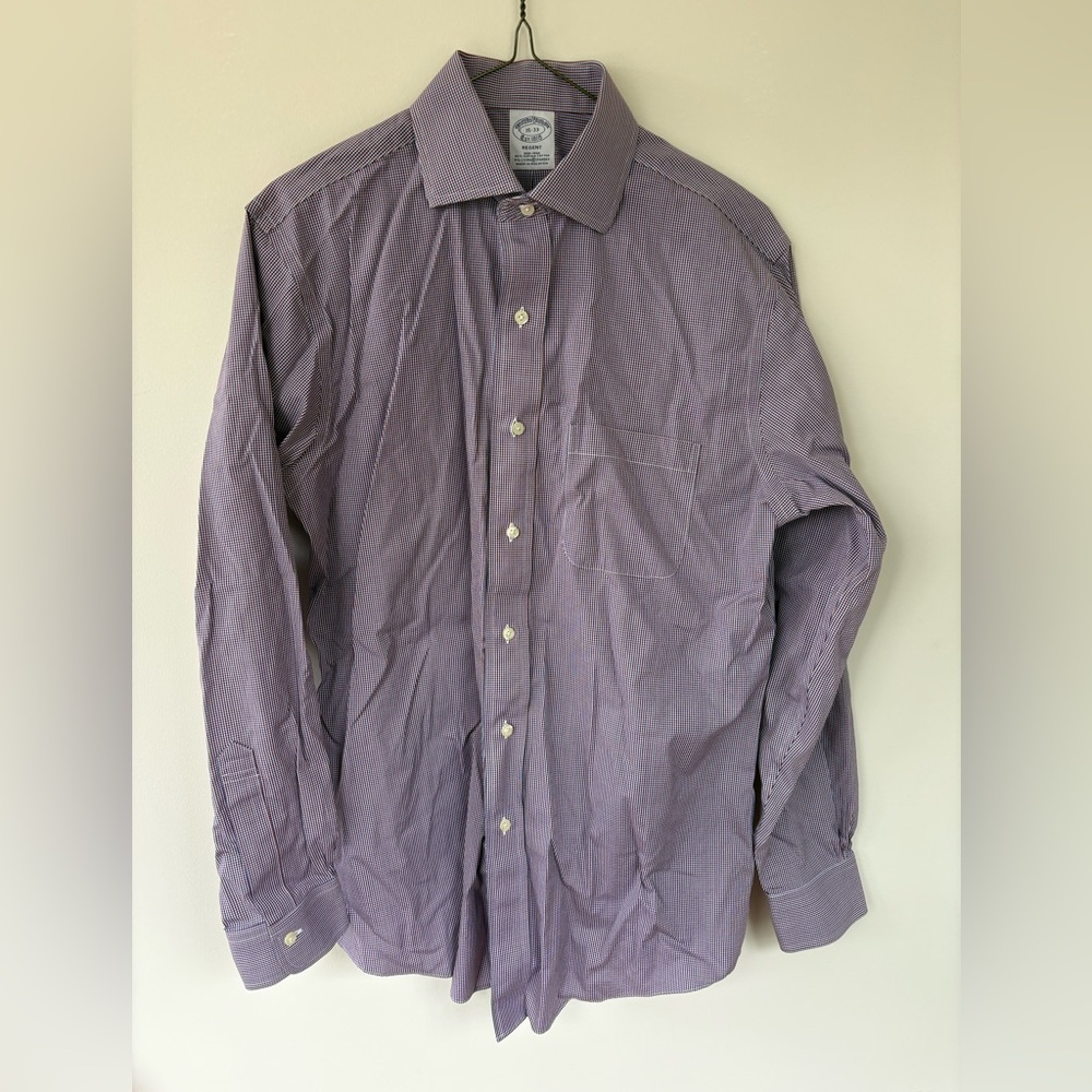 Brooks Brothers Men's Checkered Dress Shirt